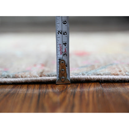 Oushak And Peshawar Wool Hand Knotted Rug Brown No Border 2.7X11.9 -O089416