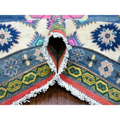 Kazak Wool Hand Knotted Rug Red Ivory 8.0X10.1 -O089418