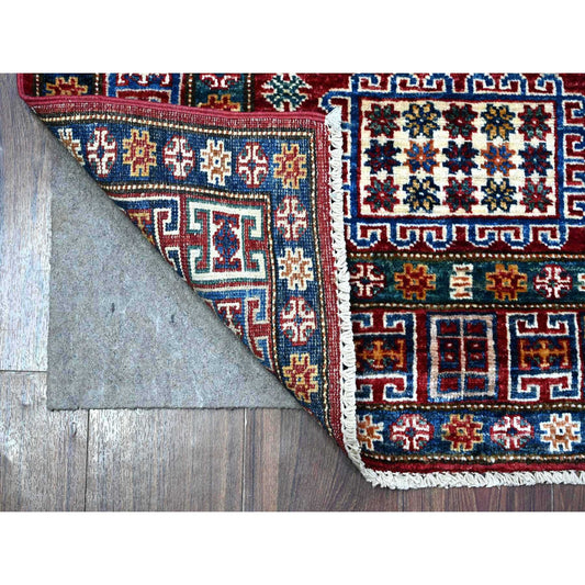 Kazak Wool Hand Knotted Rug Red Red 2.9X4.1 -O089435