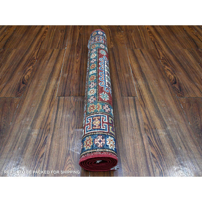 Kazak Wool Hand Knotted Rug Red Red 2.9X4.1 -O089435