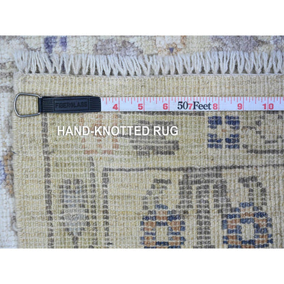 Oushak And Peshawar Wool Hand Knotted Rug Grey Green 2.1X2.11 -O089467