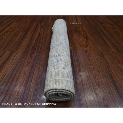 Oushak And Peshawar Wool Hand Knotted Rug Green Gray 2.0X2.11 -O089468