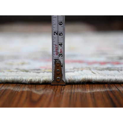 Oushak And Peshawar Wool Hand Knotted Rug Blue Blue 3.0X4.10 -O089513