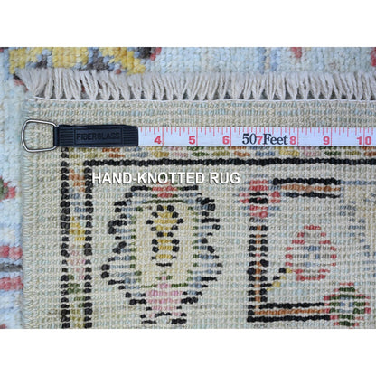 Oushak And Peshawar Wool Hand Knotted Rug Blue Blue 3.0X4.10 -O089513