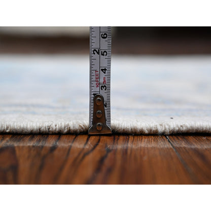 Oushak And Peshawar Wool Hand Knotted Rug Ivory Ivory 2.7X7.11 -O089534