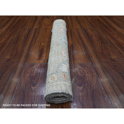 Oushak And Peshawar Wool Hand Knotted Rug Green Green 2.2X3.3 -O089539