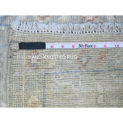Oushak And Peshawar Wool Hand Knotted Rug Green Green 2.2X3.3 -O089539