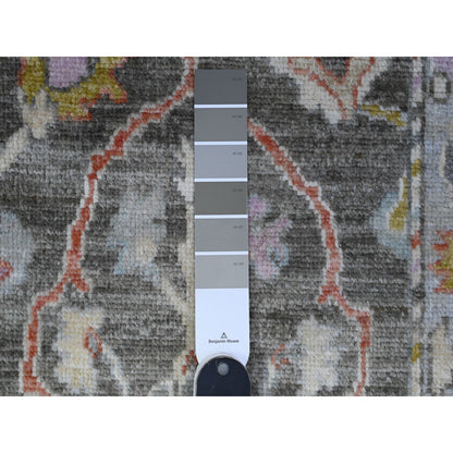 Oushak And Peshawar Wool Hand Knotted Rug Grey Gray 2.0X3.1 -O089540