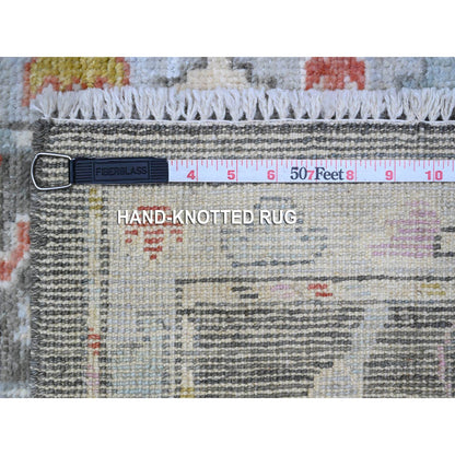Oushak And Peshawar Wool Hand Knotted Rug Grey Gray 2.0X3.1 -O089540