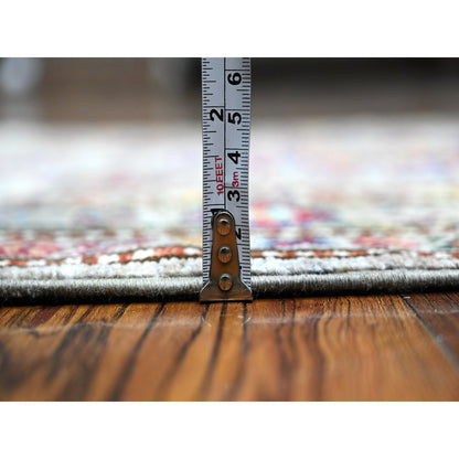 Kazak Wool Hand Knotted Rug Grey Gray 2.8X13.2 -O089560