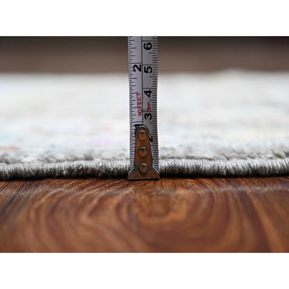 Oushak And Peshawar Wool Hand Knotted Rug Grey Gray 2.0X3.1 -O089571