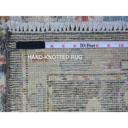 Oushak And Peshawar Wool Hand Knotted Rug Grey Gray 2.0X3.1 -O089571