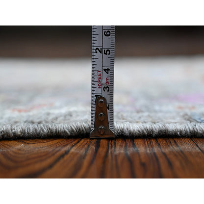 Oushak And Peshawar Wool Hand Knotted Rug Grey Gray 2.1X3.4 -O089573