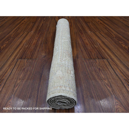 Oushak And Peshawar Wool Hand Knotted Rug Green Green 2.10X4.11 -O089576