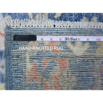 Oushak And Peshawar Wool Hand Knotted Rug Blue Blue 3.0X4.10 -O089578