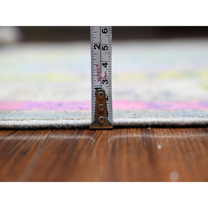 Kazak Wool Hand Knotted Rug Grey Silver 5.10X8.10 -O089610