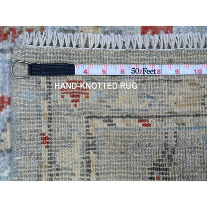 Oushak And Peshawar Wool Hand Knotted Rug Grey Gray 2.1X3.1 -O089633