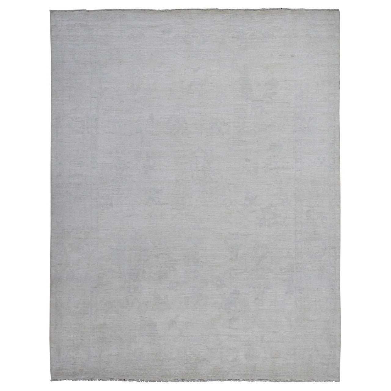 Ivory 8'10" x 11'4" Oushak And Peshawar Hand knotted Wool Rug - Sku: O089645