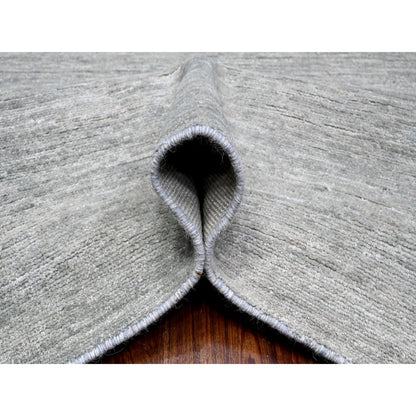 Modern and Contemporary Wool Hand Knotted Rug Grey 8.8x11.9 -O089655