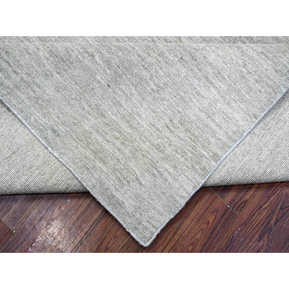 Modern and Contemporary Wool Hand Knotted Rug Grey 8.8x11.9 -O089655