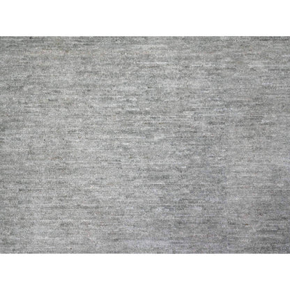 Modern and Contemporary Wool Hand Knotted Rug Grey 8.8x11.9 -O089655