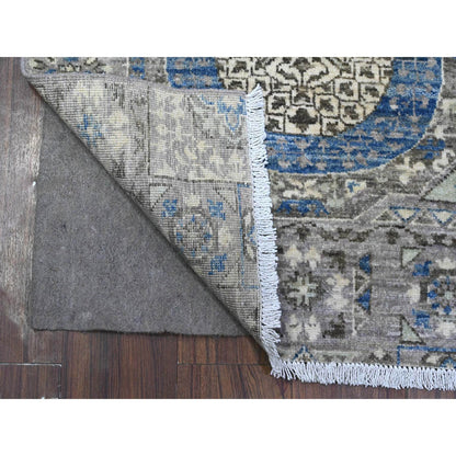 Oushak And Peshawar Wool Hand Knotted Rug Grey No Border 2.6X5.8 -O089667