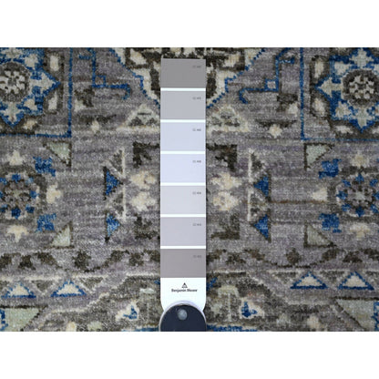 Oushak And Peshawar Wool Hand Knotted Rug Grey No Border 2.6X5.8 -O089667