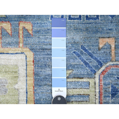 Oushak And Peshawar Wool Hand Knotted Rug Blue 9.0x12.0 -O089705