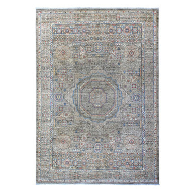 Mamluk Wool Hand Knotted Rug Grey Gray 6.1X8.10 -O089707