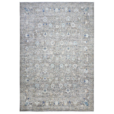 Traditional Wool Hand Knotted Rug Grey 11.11X17.11  -O089723