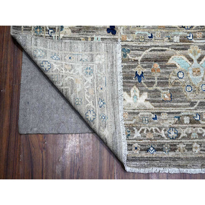 Traditional Wool Hand Knotted Rug Grey 11.11X17.11  -O089723