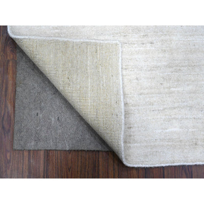 Modern and Contemporary Wool Hand Knotted Rug Ivory No Border 2.1X3.0 -O089733