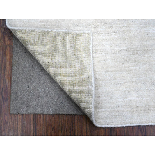 Modern and Contemporary Wool Hand Knotted Rug Ivory No Border 2.1X3.0 -O089733