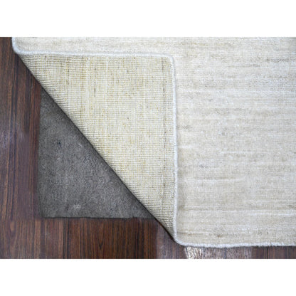 Modern and Contemporary Wool Hand Knotted Rug Ivory No Border 2.1X3.0 -O089734