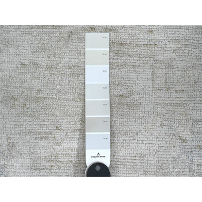 Oushak And Peshawar Wool Hand Knotted Rug Grey 7.8x14.10 -O089768