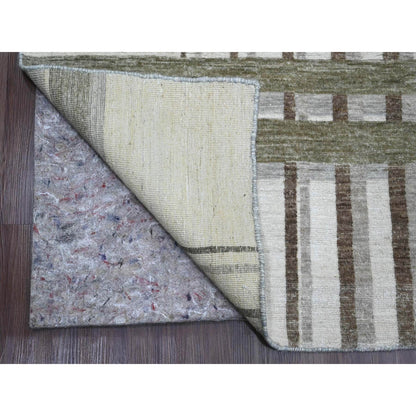 Modern and Contemporary Wool Hand Knotted Rug Brown 8.0x9.9 -O089773