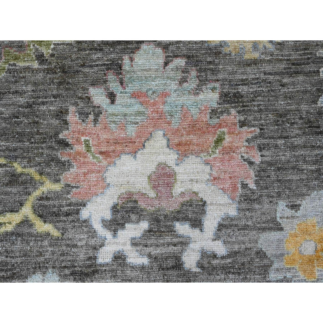 Brown 7'11" x 9'10" Oushak And Peshawar Hand knotted Wool Rug - Sku: O089777