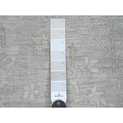 Oushak And Peshawar Wool Hand Knotted Rug Grey 7.8x7.11 -O089795