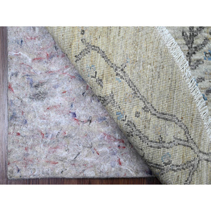 Oushak And Peshawar Wool Hand Knotted Rug Grey 7.11x8.0 -O089797