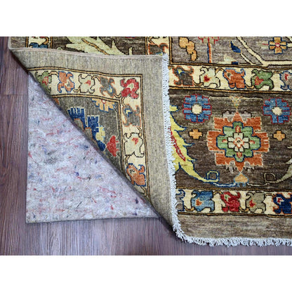 Oushak And Peshawar Wool Hand Knotted Rug Grey 10.0x13.4 -O089798