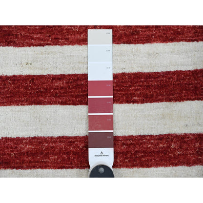 Oushak And Peshawar Wool Hand Knotted Rug Red 2.5x3.11 -O089804