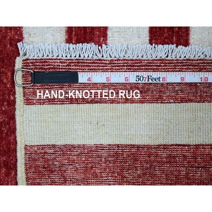 Oushak And Peshawar Wool Hand Knotted Rug Red 2.5x3.11 -O089804