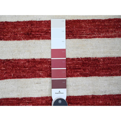 Tribal & Geometric Wool Hand Knotted Rug Red 2.7x3.10 -O089806