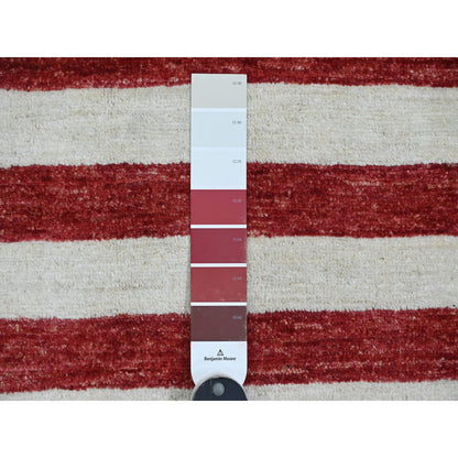 Oushak And Peshawar Wool Hand Knotted Rug Red 2.6x3.11 -O089810