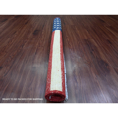 Oushak And Peshawar Wool Hand Knotted Rug Red 2.6x3.11 -O089810