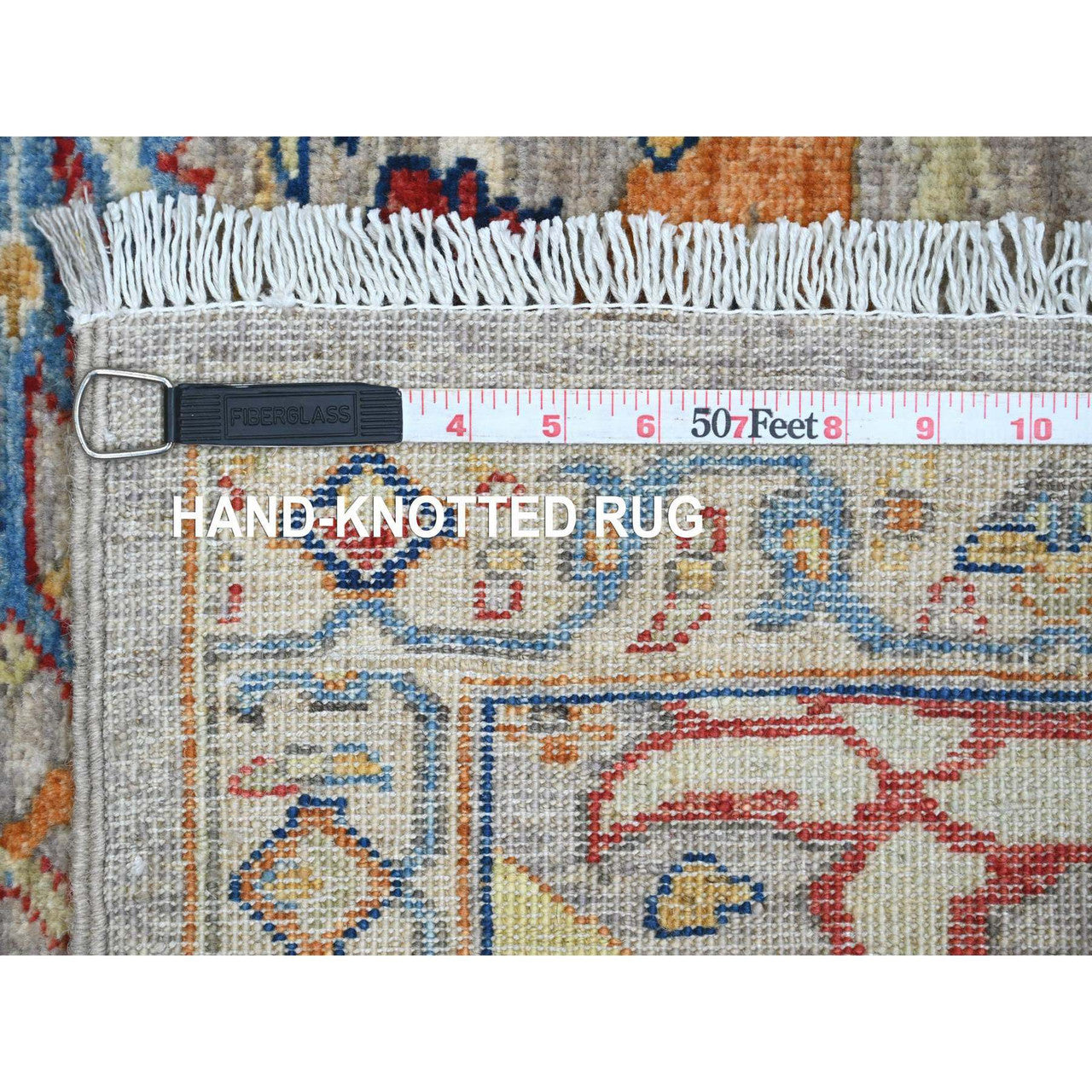 Gray 2'11" x 10'10" Oushak And Peshawar Hand knotted Wool Rug - Sku: O089830