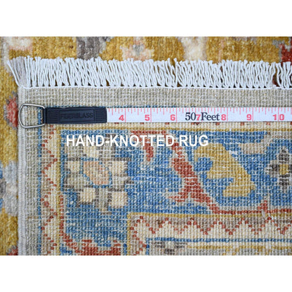 Oushak And Peshawar Wool Hand Knotted Rug Grey 2.7x10.2 -O089831