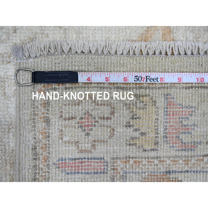 Oushak And Peshawar Wool Hand Knotted Rug Grey 2.10x9.11 -O089901