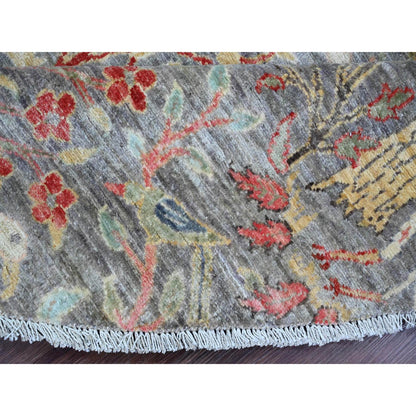 Oushak And Peshawar Wool Hand Knotted Rug Grey 9.8x9.9 -O089908