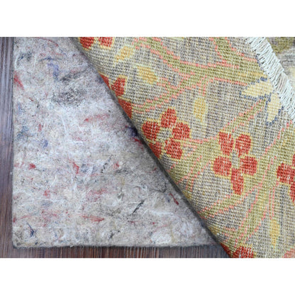 Oushak And Peshawar Wool Hand Knotted Rug Grey 9.6x9.9 -O089909